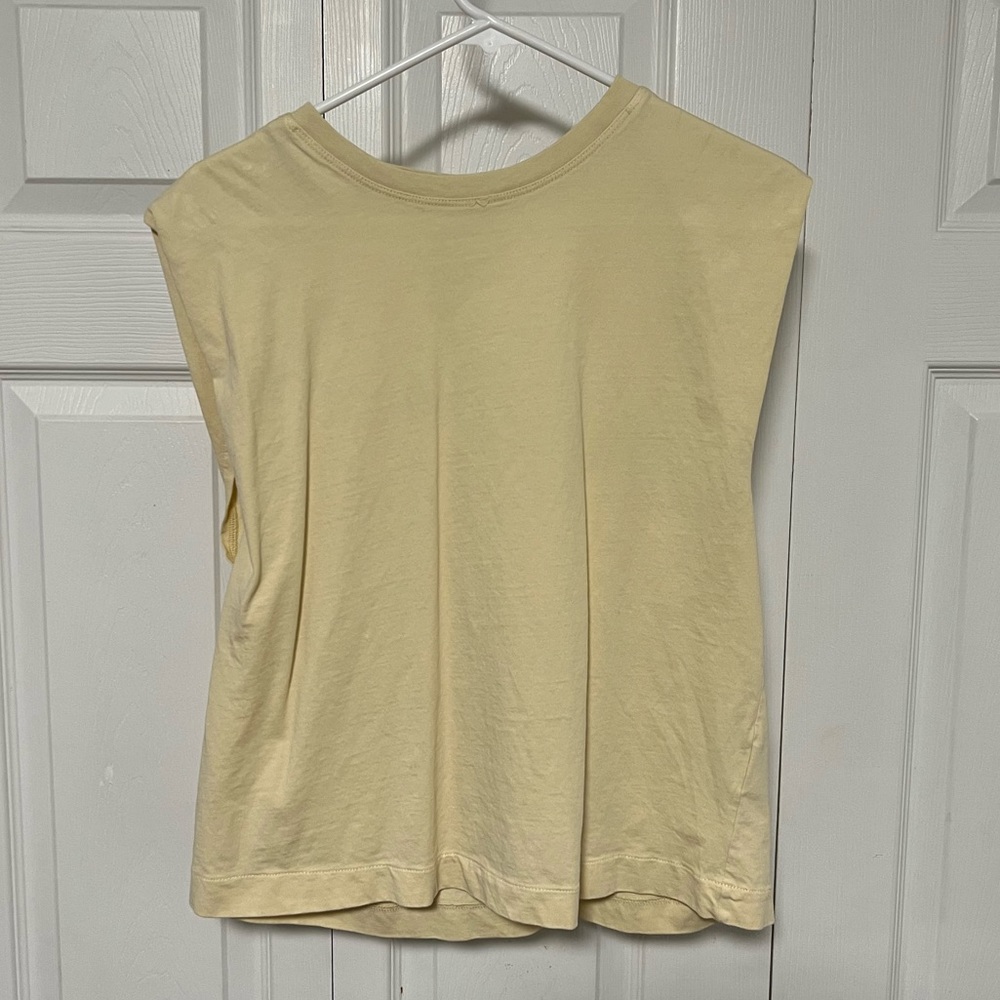H&M, Medium, Yellow, Sleeveless Top